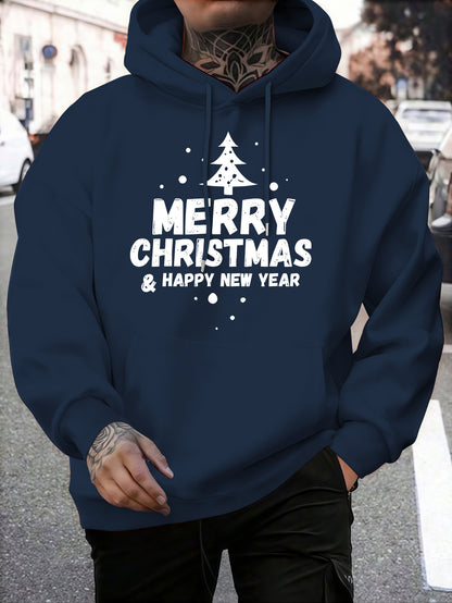 Men'S Fashion Trendy Hooded Sweatshirt | Casual Style, Regular Fit, Winter Season, Print Pattern, Slight Stretch Fabric