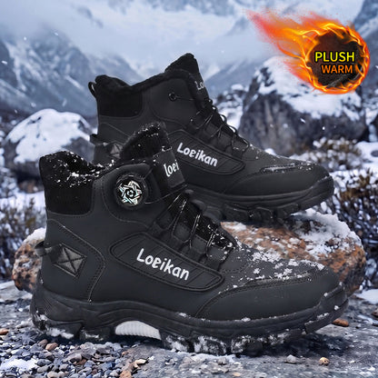 Men's Lightweight Winter Work Boots with Warm Lining & Non-Slip Sole