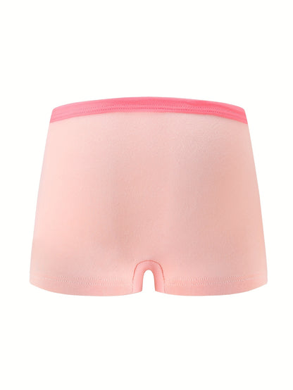 Girls' Cotton Boxer Briefs 4-Pack with Balloon Print
