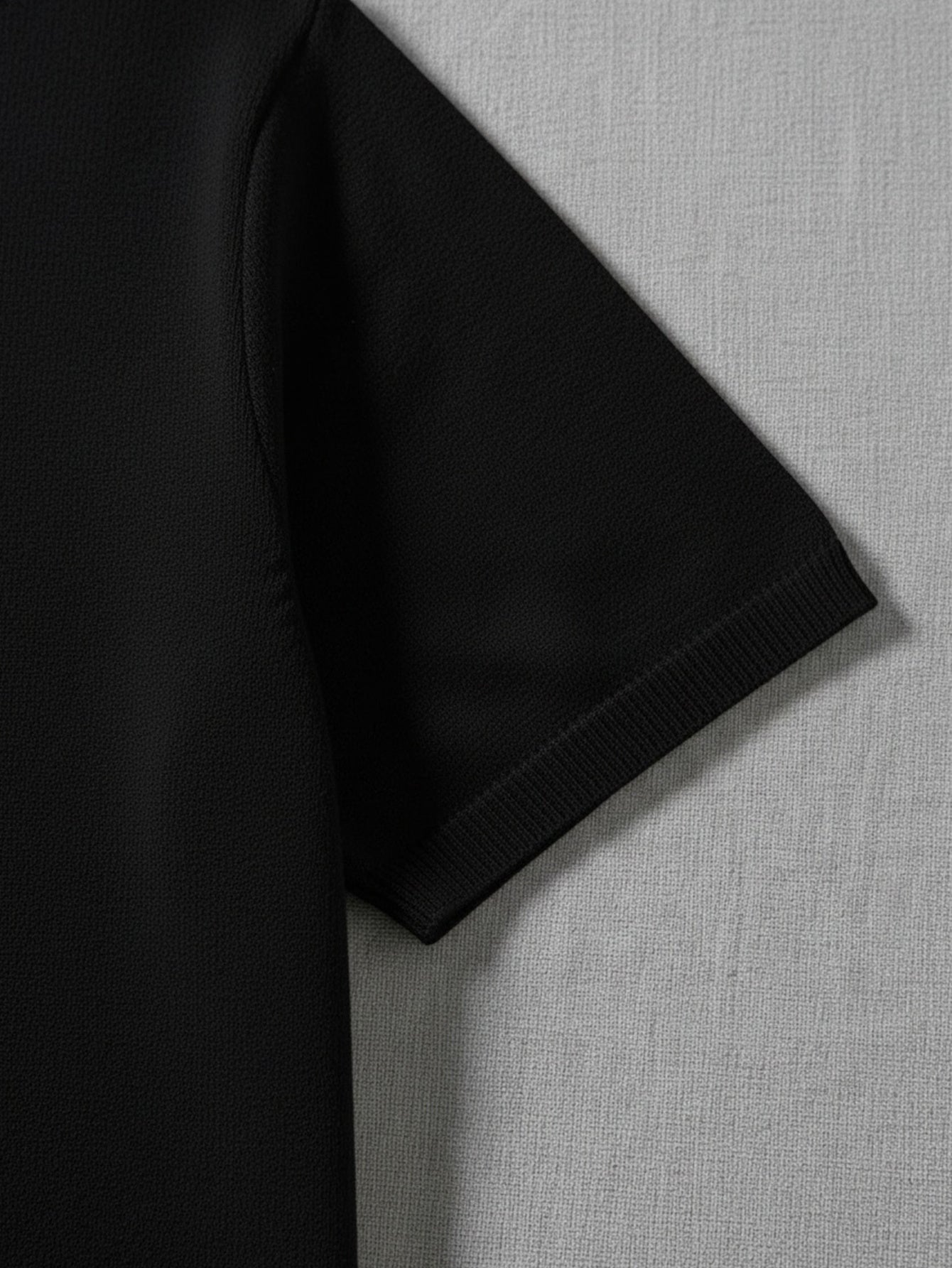 Men'S Short Sleeve Knit Polo Sweater with Lapel Collar and Zipper | Casual Solid Color Top, Slight Stretch Fabric, Ideal for Beach, Going Out, and Casual Occasions - ayq