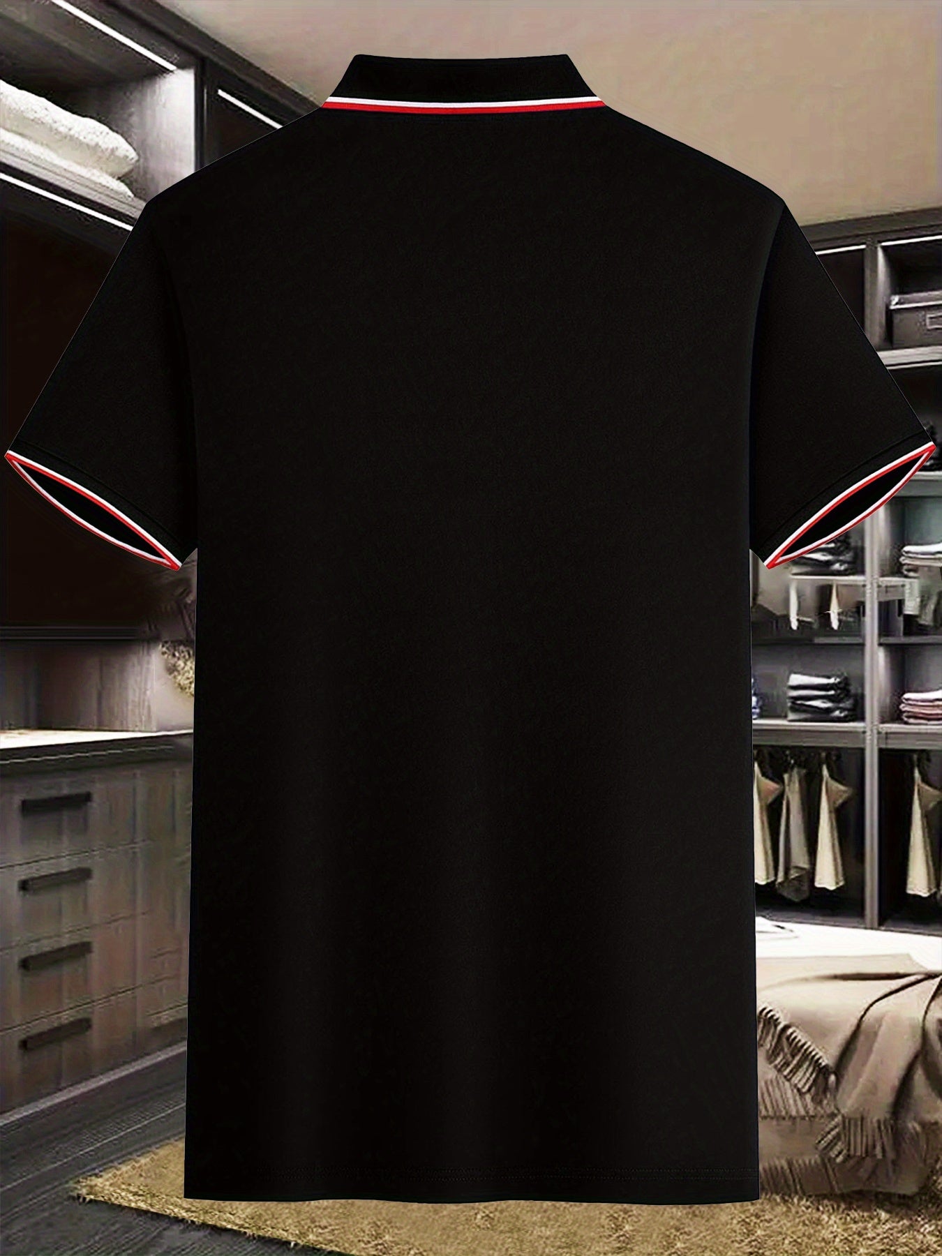 Men's Fashion Collared Shirt Calvin Print, Summer Suitable for Sports and Casual Outings - ayq