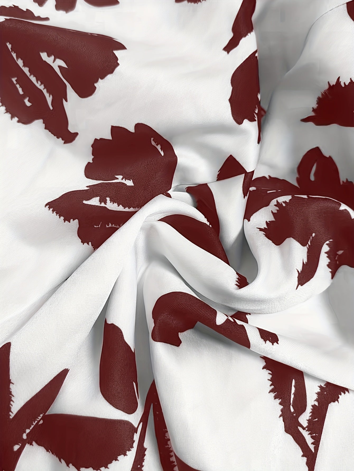 ZD0410952 Women's Printed Spring/Summer Elegant Commuter Casual Shirt 2pcs Set