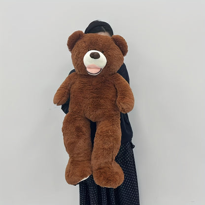 95Cm/37.4In Cartoon Plush Doll Large Bear Stuffed Toy Home Essentials Soft Plush Animals Big Bear Home Decor Party Adorable for Children Ideal Gift for Birthdays And Holidays