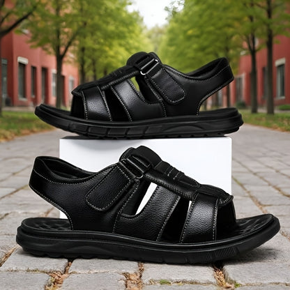 Men's Large Size Casual Sandals with Lightweight PU Sole