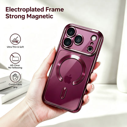Luxury Transparent Magnetic Silicone Phone Case for iPhone 18 Pro Max