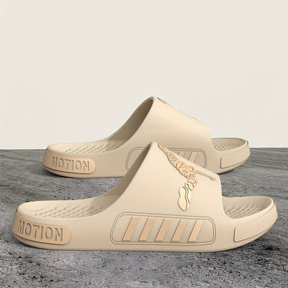 Men'S EVA Slippers for Indoor Bathing at Home, Featuring Soft, Non-Slip Soles. Stylish And Sporty for Summer Beach Outings, These Ultra-Comfortable EVA Slides Are Quick-Drying, Easy to Clean, And Suitable for All Seasons. Per - ayq