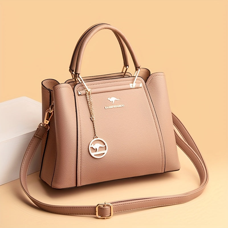 Women’s Lightweight Black Handbag with Detachable Strap