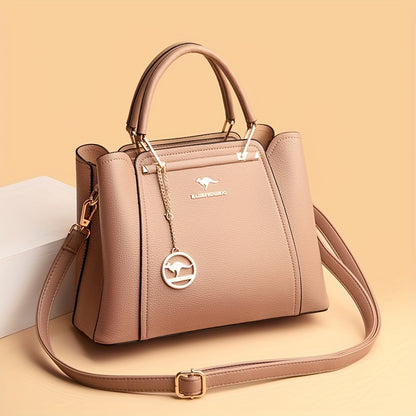 Women’s Lightweight Black Handbag with Detachable Strap