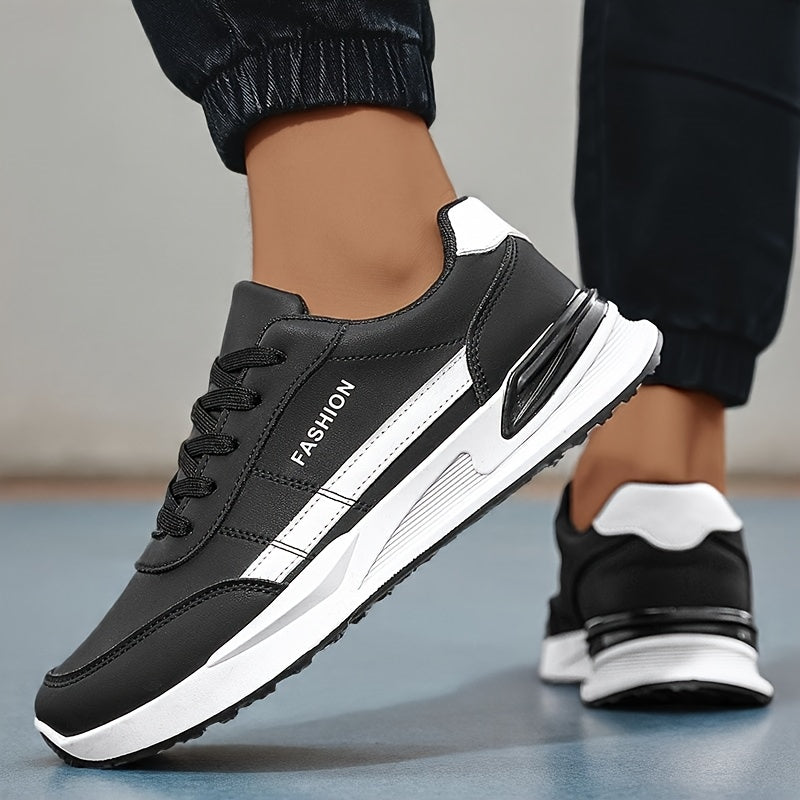 Men's Road Running Shoes, Large Size Men's Outdoor Hiking Shoes, Lace-up Walking Shoes, Training Shoes, Low-top Running Shoes, Trendy Skate Shoes, Student Casual Sneakers for Spring, Summer, Autumn, and All Seasons - ayq