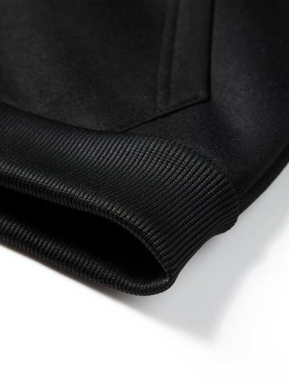 2pcs children's autumn and winter velvet zipper hooded shirt + pants, letter print boys' fashionable casual sports suit, suitable for jogging and daily wear