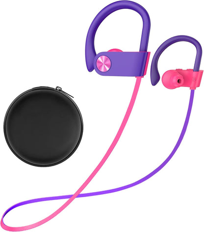 Stiive Bluetooth Headphones, 5.3 Wireless Sports Earbuds IPX7 Waterproof with Mic, Stereo Sweatproof In-Ear Earphones, Noise Cancelling Headsets for Gym Running Workout, 16 Hours Playtime - Greenblack