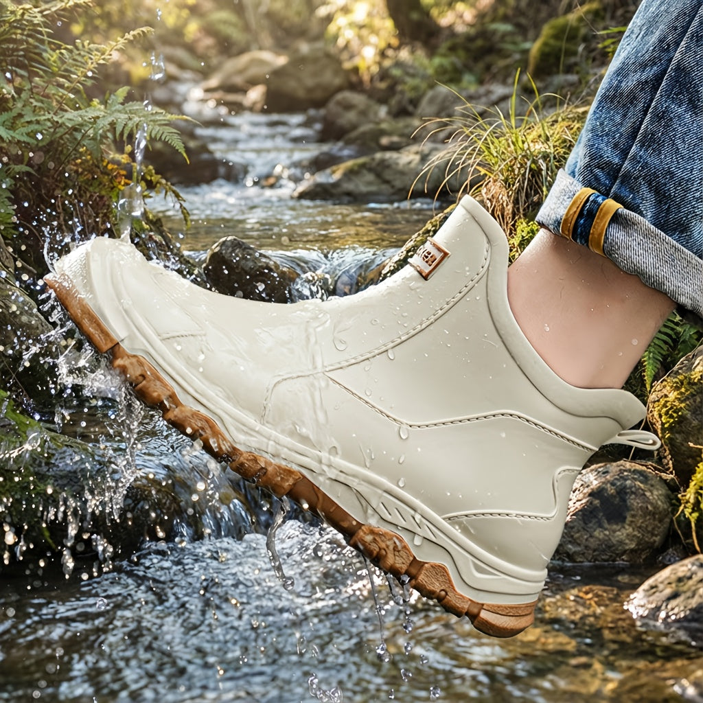 Unisex Lightweight Short Rain Boots for Outdoors & Camping