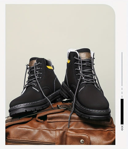 Plus Size Men's Snow Boots, -Lined Warm Shoes,Walking Boots, Winter Shoes Men, Snowboard Boots, Mens Hiking Boots, Mens Winter Shoe, Warm Shoes for Men, Mens Boots for Winter,Cold Weather Boots, Stylish Winter Footwear, Warm