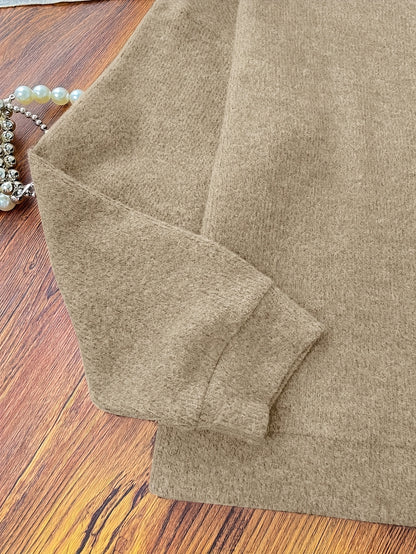 Women's Casual Long Sleeve Crew Neck Sweater for Fall Winter