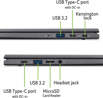 Acer Chromebook plus 514 Laptop with Google AI – 14" Full HD 1920 X 1080 IPS Touch Display | Intel Core I3-N305 | 8GB LPDDR5 | 128GB SSD | Wi-Fi 6E | FHD Camera | Chrome OS | CB514-4HT-375Z