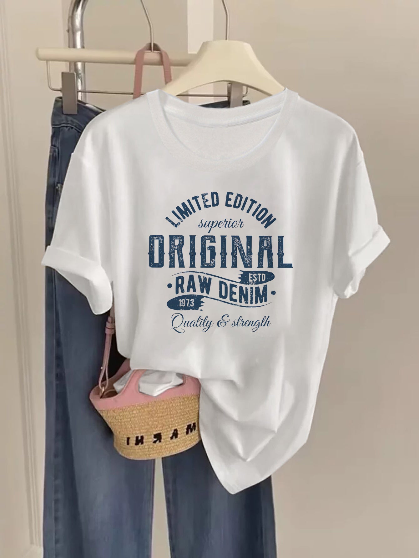 Men's 100% Cotton Geometric Print Crew Neck T-Shirt for Summer