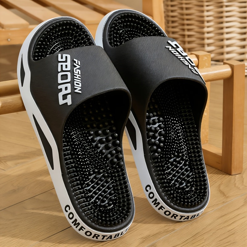Men's Large EVA Massage Slippers for Indoor and Outdoor Use