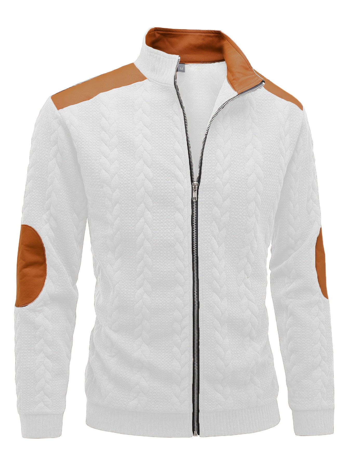 Men'S Light Blue Quilted Zip-Up Jacket - Casual Fall/Winter Outerwear with Stand Collar, Long Sleeves, and Front Pockets, Perfect for Casual Attire, Autumn Winter Apparel | Quilted Texture Jacket | Zippered Jacket