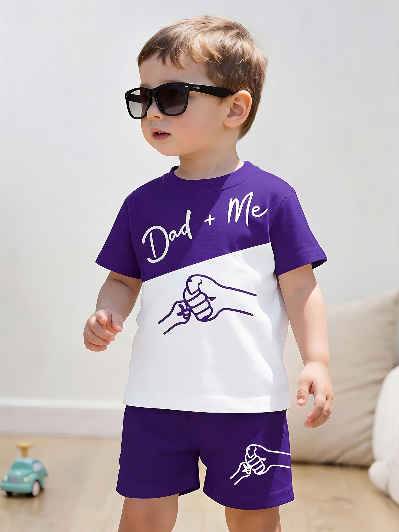 Summer Boys' Sporty Color-Block T-Shirt & Shorts Set