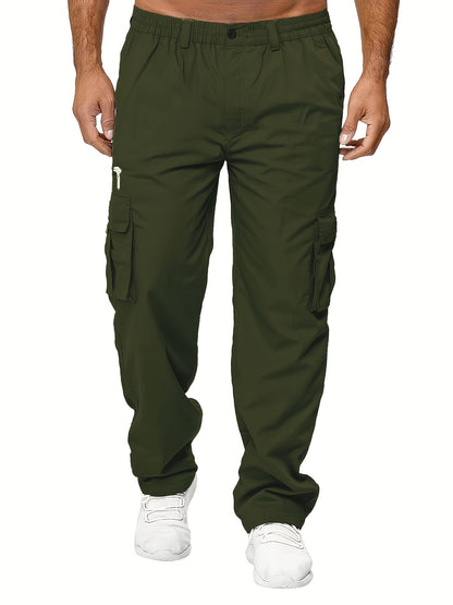 Men's Loose Fit Vintage Cargo Pants with Multiple Pockets