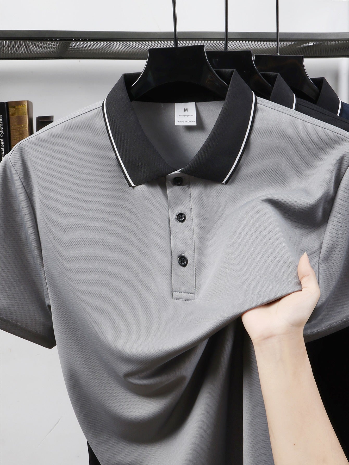 Quick-Dry Men's Short-Sleeve - Trendy Calvin Print - ayq