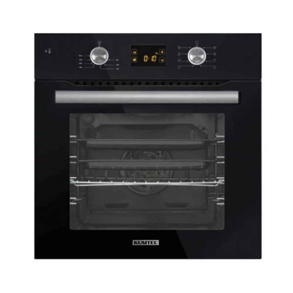 KUMTEL Built-In Black Oven 56L with Convection & Grill