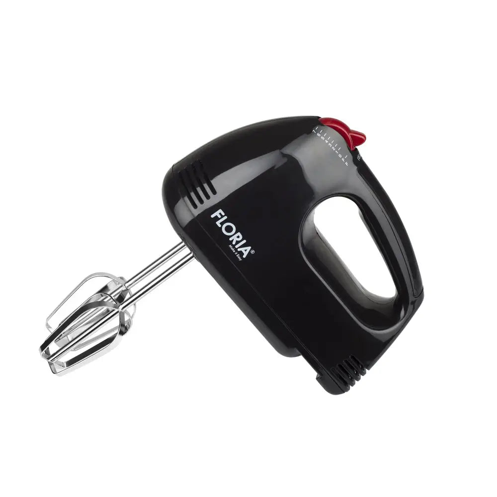 Floria Black Hand Mixer with 7 Speeds and 1000W Power