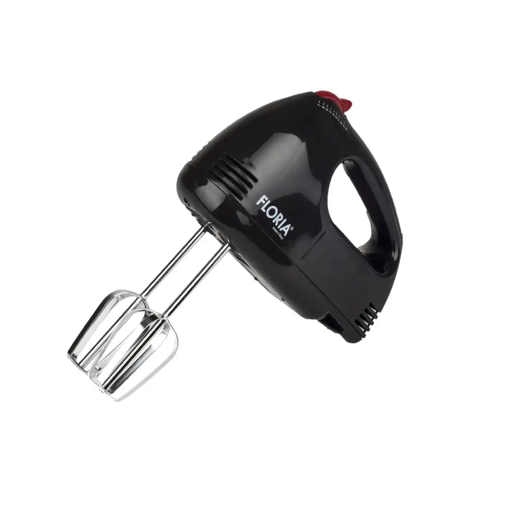 Floria Black Hand Mixer with 7 Speeds and 1000W Power