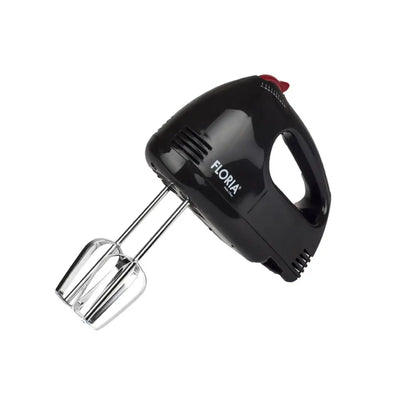 Floria Black Hand Mixer with 7 Speeds and 1000W Power